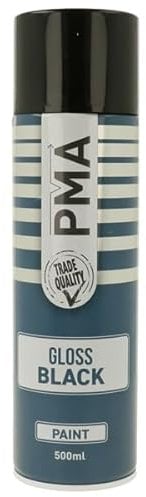 PMA GLOSS BLACK FAST-DRYING SPRAY PAINT 500ML