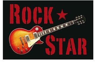 Close Up Rock Star Fußmatte Gitarre