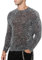 Casey Kevin Herren Glitzer Shirts Pailletten T-Shirt Durchsichtig Oberteile Metallic Langarmshirts Hemd Glänzend