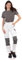 DINOZAVR Fortum Pantaloni da Lavoro da Donna - Abbigliamento da Lavoro da Donna in Cantiere - Pantaloni Cargo da Donna con Cordura - Bianco 40