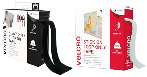 Velcro Marque Rouleau Adhésif Auto-Agrippant Industriel Très Résistant Double Face & Velcro Marque, Ruban Adhésif Auto-Agrippant À Boucles Uniquement