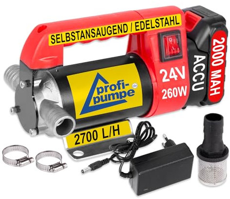 Dieselpumpe Wasserpumpe Heizölpumpe Biodiesel selbstansaugend - Pumpe Universal-Star ACCU 260-4.2 - 24V - Akku Pumpe, Leistungsstarker MOTOR