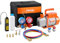 VEVOR 4,5 CFM Bomba de Vacío y Manómetro de Aire Acondicionado de 1 Etapa Kit de Manómetro de Colector de Refrigerante de Aire Acondicionado con Mangueras para R134a, R12, R22, R502a, R410A,R404,R407C