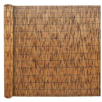 Panneaux de clôture en roseaux brise vue jardin 80 100 110 150 170 180 190 200 250cm hauteur Protection Vent & Soleil palissade jardin exterieur bois Facile à Installer pour Patio Extérieur