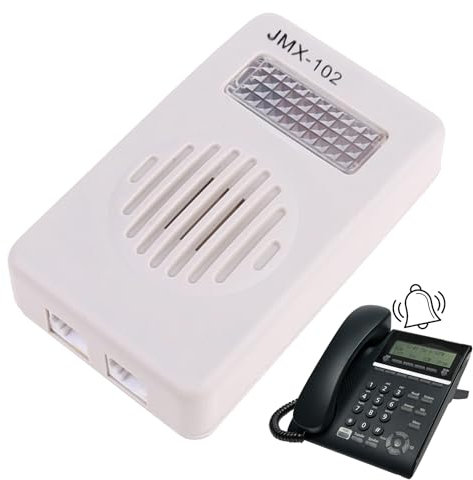 Générique Amplificateur pour Téléphone pour Malentendants | Amplificateur de Son avec Lumière 70 DB pour,Indicateur d'Appel, Amplificateur de Sonnerie pour Personnes Âgées et Téléphones Fixes