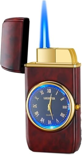 2024 Metal Lighter, Butane Torch Lighter Turbo Men's Gadget Windproof Lighter Unusual Gift, Red