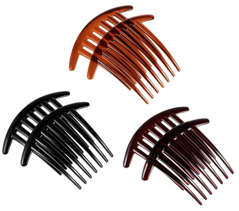 6 Stück Kunststoff Haarkamm mit 7 Zinken für Haarstyling