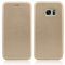 numerva Hülle kompatibel mit Samsung Galaxy S7 Handyhülle Flip Tasche Cover Case Standfunktion Gold