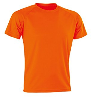 Spiro Mens Aircool T-Shirt (M) (Flo Orange)