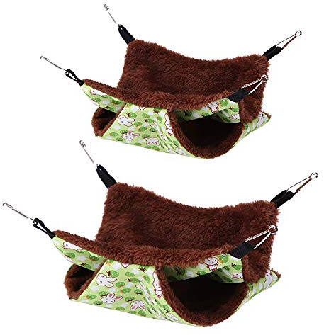 Hängematte Bett Haustier Käfig Hängematte hängende Bett Haustier Decke für Mäuse Ratten Frettchen Chinchilla Kleintiere(35*35)