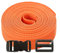 Roban Fashion Gurtband Polypropylen 5m mit Schnallen Klickverschluss/Klippverschluss x5 und x10 Leiterschnallen 20mm,Orange