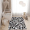 TAPISO Pinky Teppich Kurzflor Grau Schwarz Weiß Modern Panda Bär Teddy Design Kinderzimmer Kinderteppich Spielteppich ÖKOTEX 200 x 300 cm