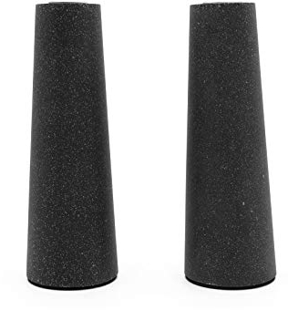 Zilverstad Schwarze Sandsteinharz Kerzenhalter für Stabkerzen 2-teilig