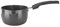 Hard Anodised Milk Pan with 2 Double Pouring Lips 16cm Black Aluminium Small Deep Large Milk Pan Boiling Pot with Dual Pouring Lips (16cm)