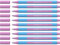 Schneider 152228 Slider Edge Pastell XB Kugelschreiber (Dreikant-Stifte mit Strichbreite XB) 10 Stück lilac