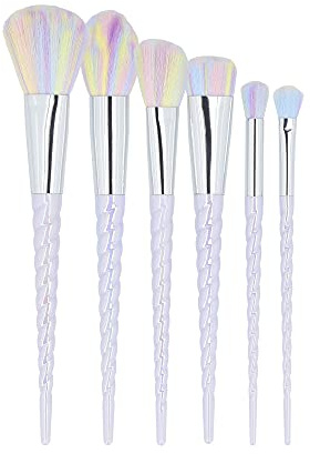 T4B MIMO 6-teiliges Einhorn Make-up Pinsel Set, Pastellfarbe