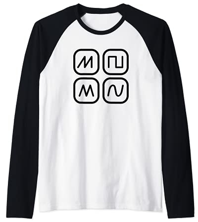 Synthesizer Wellenformen Geschenkidee für Musiker Raglan