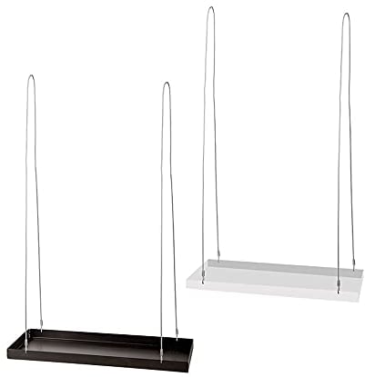 Rivanto® Hängende Pflanzentabletts rechteckig S, Pflanzentabletthänger, Sortiert, L 15 x B 38 x H 2,1 cm