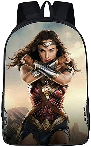 Wonder Woman Rucksack, Cartoon Anime Schüler Schultasche, Sind Langlebig, Wasserdicht, Verstellbar, Grundschultaschen (1,27 * 14 * 35 cm (13 Zoll))