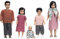 Lundby Puppenhaus Puppen für Puppenhaus Familie - Puppenfamilie Jamie - Puppenhaus Biegepuppen - Puppen Puppenhaus Zubehör - Biegepuppen Puppenhaus Figuren - Maßstab 1:18