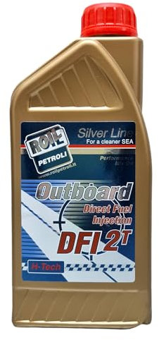 1 Litro di Roil Outboard 2T DFI - ►Lubrificante per Motori Evinrude -Johnson E-TEC e Fuoribordo Gruppo BRP◄ - Olio 100% Sintetico - Per motori di ULTIMA Generazione ad INIEZIONE Diretta