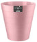 Homeshopa Plastic Waste Paper Bin, 6L Round Waste Basket Trash Can, Lightweight Rubbish Bin for Kitchen, Bedroom, Bathroom, Open-Top Design, Ourdoor Gargabe Container Dustbin (Pink)