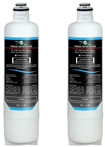 FilterLogic FFL-112B | 2x Filtro de agua compatible con SIEMENS BOSCH NEFF BALAY UltraClarity Pro 11032518 KS50ZUCP cartucho de filtro para frigorífico americano - Ultra Clarity PRO Water Filter frigo