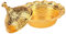 Plat à Bonbons en or Sucre en Laiton Bol à Bonbons au Chocolat Bol à Bonbons Turc avec Couvercle pour Mariage Accueil Buffet Hôtel Bar Décorations de Bureau