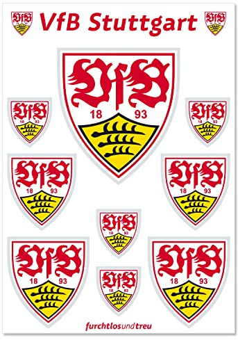 VfB Stuttgart Aufkleber 10er Set