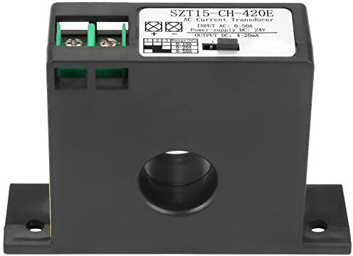 Transducteur de Courant Alternatif 4-20ma Transducteur de Courant Transmetteur Transformateur Capteur Convertisseur de Courant Alternatif AC 0-50A SZT15-CH-420E