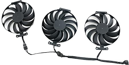 RAKSTORE T129215SU Graphics Card Cooling Fan Compatible with ASUS ROG STRIX RTX 3070 3070Ti 3080 3080Ti 3090 3060Ti RX 6700 XT 6800 Quiet Cooler Fan