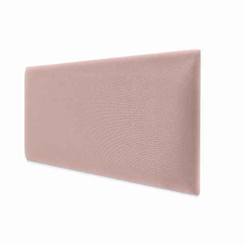 Testiera Cuscino da parete decorazione da parete pannello acustico pannello da parete 3d lusso moderno imbottito 60 x 30 cm Rosa Cipria