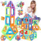 AKONE Magnetische Bausteine, Spielzeug ab 3 4 5 6 7 8 Jahre Junge Mädchen, Magnet Spielzeug Kinder, Magnetic Building Blocks 38 Teile