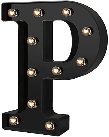 Bylesary LED Letter Lights Decor, Marquee Letter Lights Sign, Home Birthday Party Room Bedroom Wedding Bar 27 Symbols Alphabet Decorative Plate Light Up Logos Battery Powered Wall Mountable