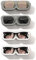 Xiuyer 4 Pcs Wall Mounted Adhesive Glasses Holder Stand Hanging Sunglasses Organizer Sunglasses Holder Eye Glass Holder for Wall Home Decor Wall Mounted Adhesive Glasses Holder (White+Gray)