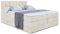 ALTDECOR Boxspringbett mit Matratze und Lattenrost, Topper, Polsterbett mit Bettkasten, Bett mit Stauraum H3- und H4- Matratze, Doppelbett, Springboxbett - OTTA King - 200x200 - Beige Samt