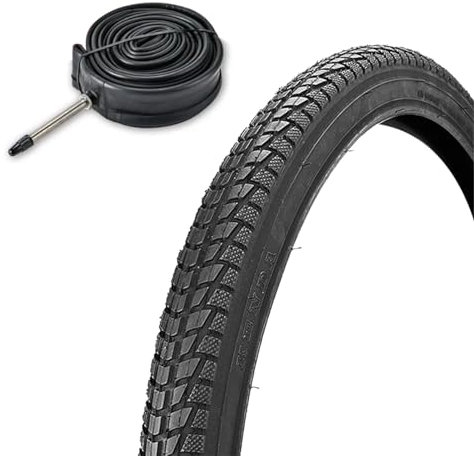 HUIOP Juego de neumáticos de Bicicleta para Bicicletas de montaña o de Ciudad de 700C/26 Pulgadas, neumáticos de Bicicleta de Goma Mixta,neumáticos de Bicicleta de 26 Pulgadas