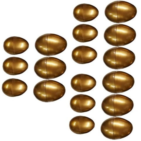 ibasenice 18 Stk Goldene Eier Partyspiele Plüschtiere Osterparty Gefallen Gefülltes Osterei Spielzeug Ostern Osterei-foto-requisite Osterspielzeug Trimmen Neu p Mülleimer Kind Kanten