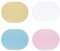 Lot de 4 éponges de nettoyage pour le visage, exfoliantes, douces, pour le nettoyage du visage (rose, bleu, jaune, blanc)
