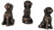 perfk 3Pcs Resin Plant Pot Feet Plant Vase Planter Elevator Yard Art Ornament Pot Feet Pot Holder Animal Figure Statue Planter Feet for Outdoor Lawn Home Deck Planters, Dog 5.3x3.2x2.5cm