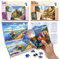 QUOKKA 100 Pieces Dementia Puzzles for Elderly - Large Piece Activities Products for Seniors - 3 Alzheimers Jigsaw Puzzle Games for Adults Embracing Travel Memories - Cognitive Gifts for Men and Women