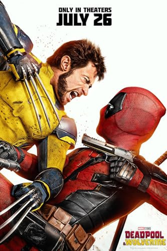 Filmposter Deadpool & Wolverine 2024 für Jungen und Mädchen, Schlafzimmer, Dekoration, Wandkunstdruck, Geschenk, Poster, 27,9 x 43,2 cm, ungerahmt