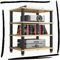 ILOOXI HiFi-Rack-AV-Regal Aus Holz & Stahl, 1/2/3/4-stufiger TV-Ständer, HiFi Regal, Audio Rack HiFi Regal(Yellow,4 Tier)