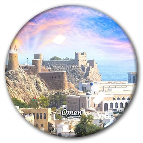Oman Magnet Kühlschrankmagnete Aufkleber Souvenirs Reise Glas