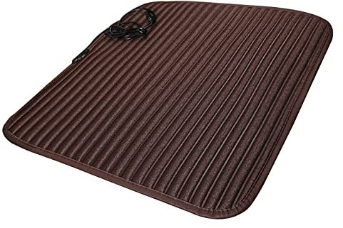 EJIMUQO New Car Heating Cushion Winter Seat Cushion Intelligent Thermostat Heating Seat Cushion Car Universal Warm USB Heating Cushion For Car Inside Winter Warm (Coffee)
