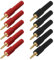 SG Store 10 Stücke Bananenstecker-Adapter 2mm/0.08in Stecker auf 4mm/0.16in Buchse Bananenstecker Lautsprecherkabelanschluss für Verstärker HiFi-Receiver