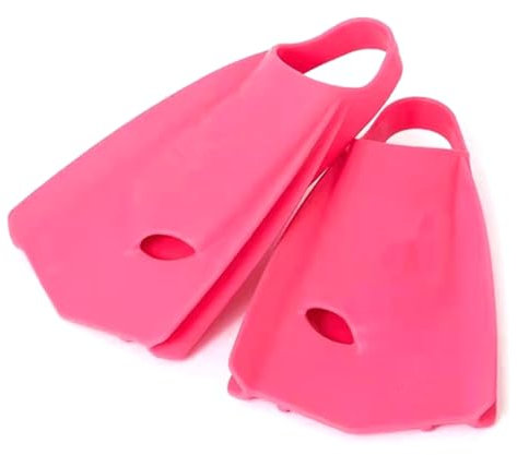 Hattba Pinne da nuoto in silicone da viaggio, pinne corte per snorkeling, comode pinne da allenamento, per piscina
