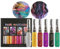 Sofort Haarfarbe Farbstoff, 6 Farben Waschbar Haarkreide für Mädchen & Frauen, Temporäre Haar Wimperntusche, Regenbogen Haarmascara Haarfarbe für Karneval, Halloween, Cosplay, Party, Geburtstag (B)
