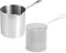Balacoo 1juego Cacerola Freidora De Acero Inoxidable con Cestillo Olla Profunda para Cocinar y Freír para Cocinas De Inducción y Gas Uso Diario Preparaciones Rápidas y Eficientes