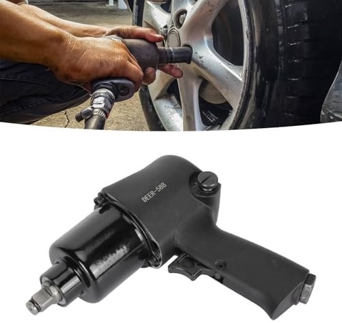 SustVita Heavy Duty Pneumatic Impact Gun, 1 / 2in Air Impact Wrench with Max 650Nm Torque Output for Automotive Maintenance and Tire Replacement